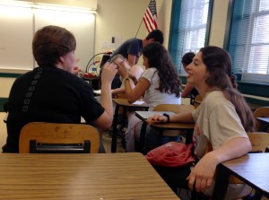 partner activity in classroom