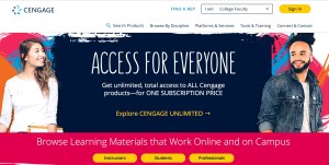 Cengage screen capture