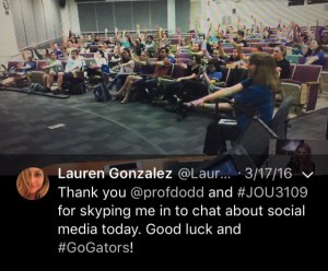 Gator Chomp for guest speaker